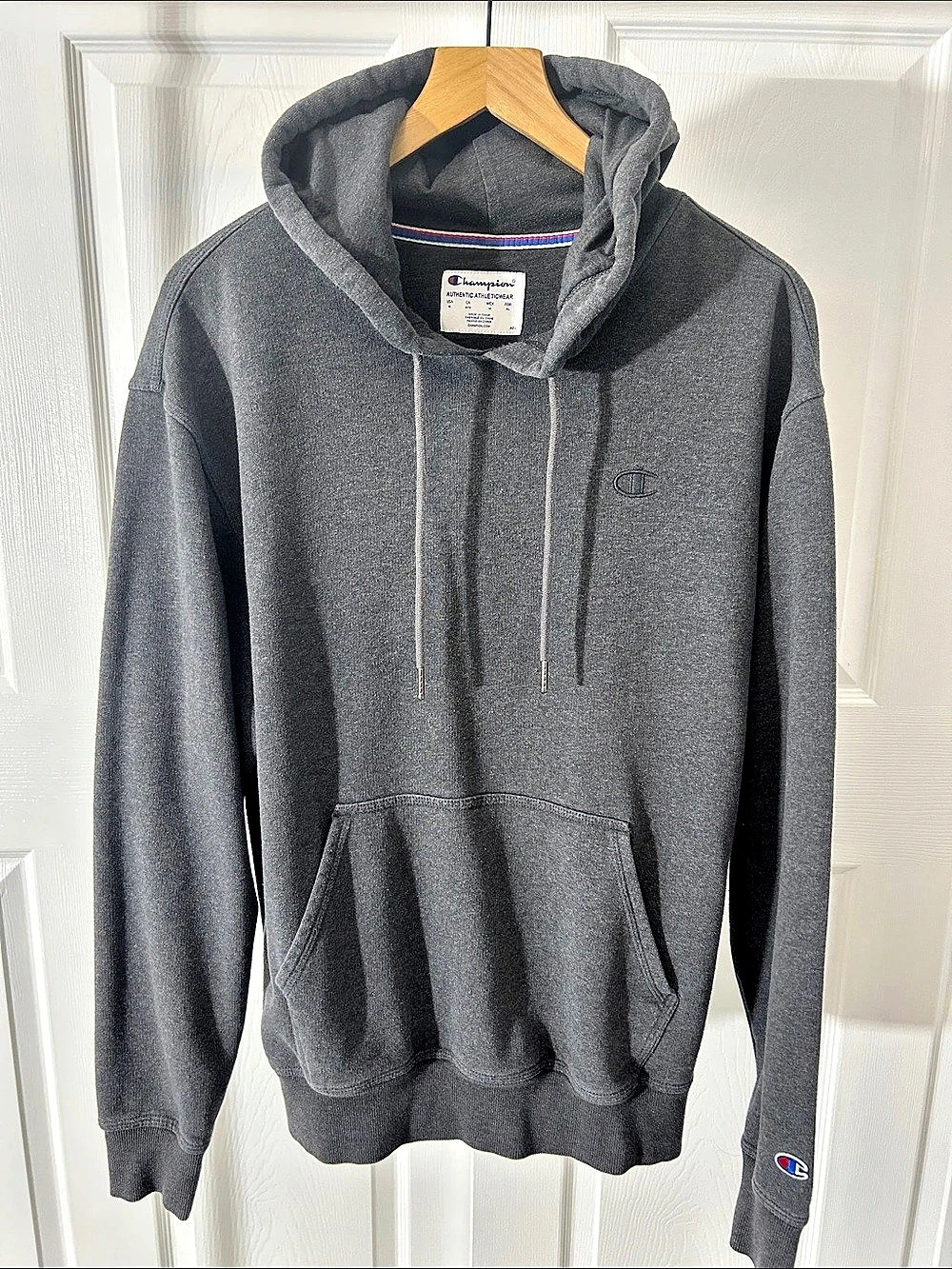 Champion Authentic Athleticwear Hoodie Men's Gray Size Medium